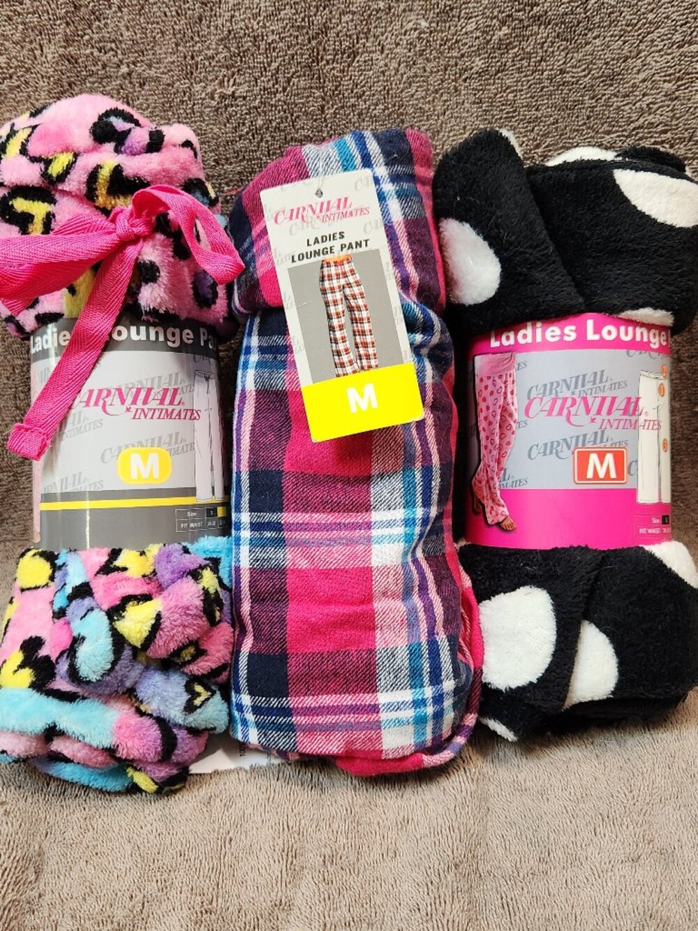 Set of Three (3) Women's Women's Fleece Lounge Pants - Medium - NEW NWT